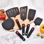 5-Pack BPA Free Silicone Spatulas Turner Set For Nonstick Cookware Flexible
