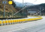 AASHTO M180 Highway Roller Barrier EVA / PU Rolling Guardrail Barrier