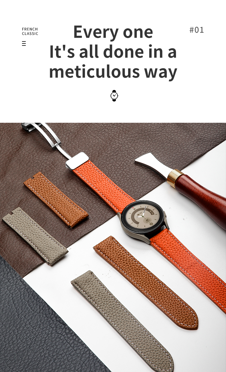 9 Colors Metal Folding Magnetic Buckle Watch Strap for Samsung Watch Series