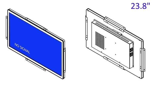 23.8-Inch Monitor for Transportation Kiosks and Ticketing Machines
