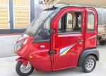 3 Seats Enclosed Electric Tricycle 1000 W Easy Operation For Adult Optional