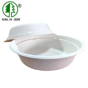 Quality Eco Hotel Durable Disposable Biodegradable Sugarcane Bagasse Bowls 16OZ wholesale