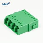 500mating Fiber Optic Adapter 0.2dB OEM Green LC Quad Adapter