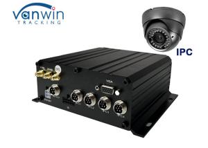 Quality SD Card Hard Disk 4 Channel Mobile DVR Remote Monitoring 4G GPS WIFI For Truck / Taxi / Bus wholesale