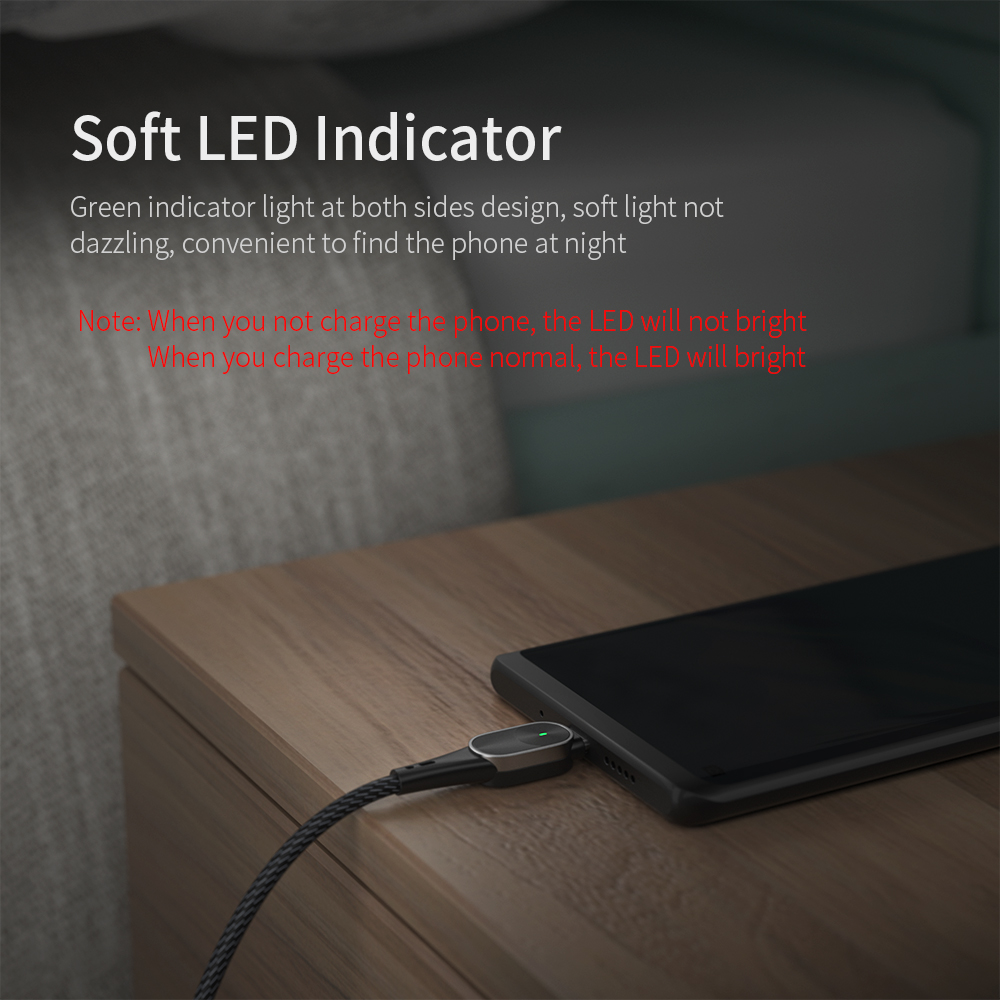 Quick Charge USB C To C Mobile Charging Cable 20V/3A Max For Multimedia