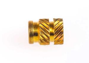 Quality OEM Precision Brass Knurled Nut / Brass Insert Fittings For Plastics Connector wholesale