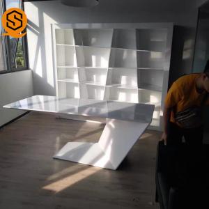 Quality OEM ODM Boss Office Desk Chemical Resistance Solid Surface Sheets wholesale