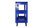 730x380x780Mm Workshop Blue Metal Rolling Mechanics Tool Cart by Three Tier