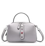 Soft Leather Handbags for Lady Pillow Bags Cowhide Tote Bag with Long Strap