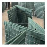Defensive Barrier Welded Steel Sandbags Bastion Flood Wall at with Grey