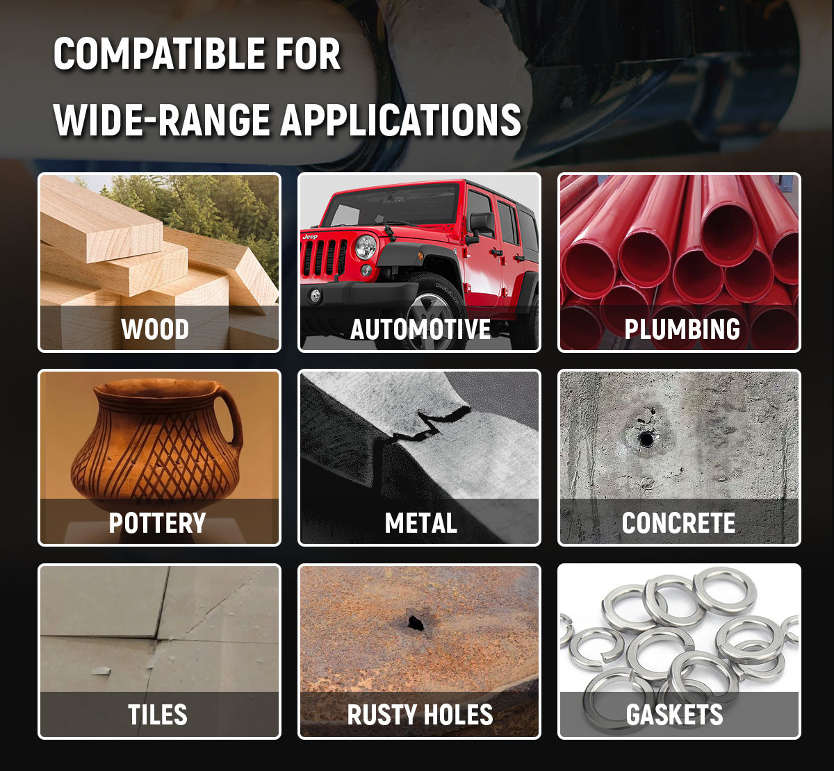 114g Pp Box Packaged Steel Epoxy Putty Structural Wood Filler Epoxy