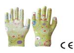 No Slip Women'S Work Garden Gloves Knitted Wrist Flower Printed CE Approved