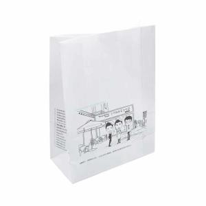 Quality Food Grade Packaging Kraft Paper Bag Folding Bread Packaging Bags wholesale