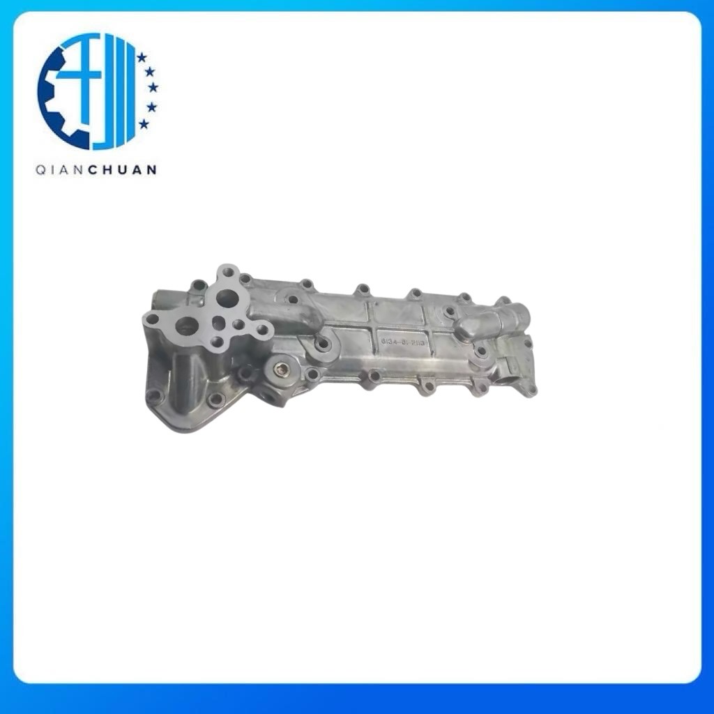 Oil Cooler Cover 6134-61-2113 For 4D105 Komatsu Engine Spare Parts