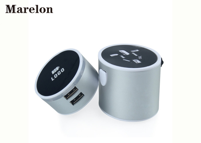 Multi Plug Travel Power Adapter / Mobile Phone Accessories 2 USB Ports