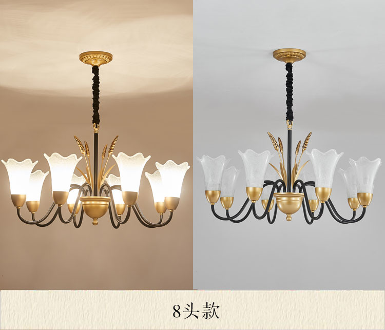 American rural living room modern creative simple dining room wheat chandelier(WH-CI-162)
