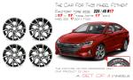 17" 17x7 Machined Grey Wheel For Hyundai Elantra 2019 2020 OEM Rim