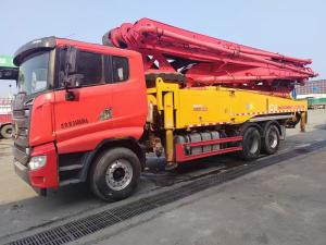 Quality Refurbished 62 Meter Concrete Pump Concrete Pouring Trucks 2021 Year wholesale