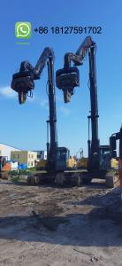Quality 2 Sets Excavator Pile Driving Boom Arm 16.8M For Volvo EC480 long reach boom arm wholesale