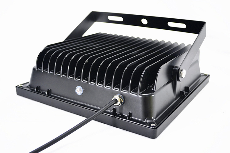 10000 Lumens Low Voltage PIR LED Flood Lights 100W DC 48V Black Aluminum Body
