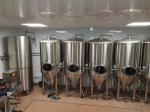 500L 1000L 2000L Stainless Steel Beer Tank , Conical Fermentation Tank