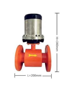 Quality Anti Alkali IP65 DN100 Wastewater Magnetic Flow Meter wholesale