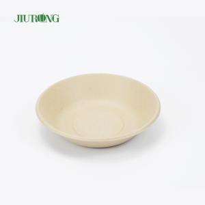 Quality Varnishing sugarcane bagasse food container Disposable Round shape 175mm wholesale