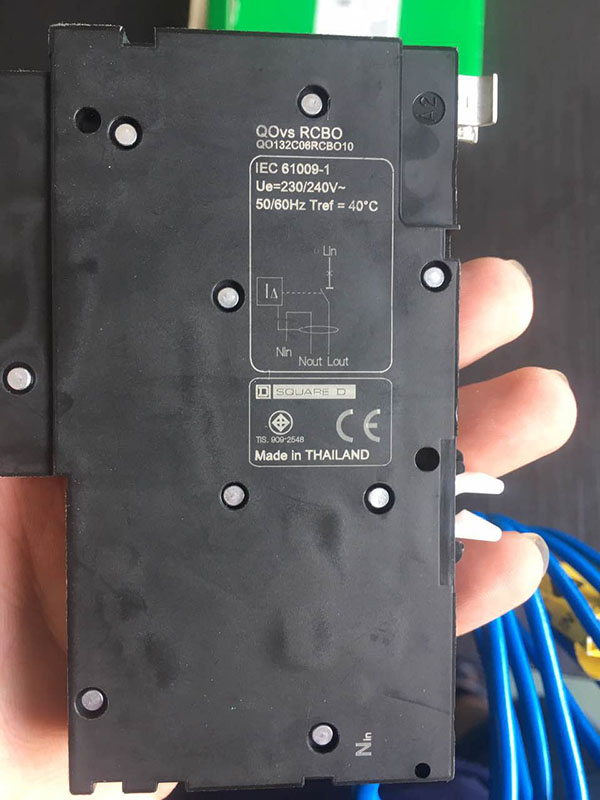 QO116C06RCBO10 1P-Ns 10mA 30mA RCBO residual current circuit breaker overload protection