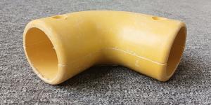 Quality High Strength FRP Connectors Handrail Fence Fittings Fiberglass Tee / Pipe Connector Tube Elbow wholesale