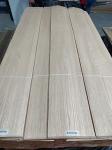 ISO9001 Red Oak Wood Veneer 245cm Flat Cut 12% Moisture Medium Density