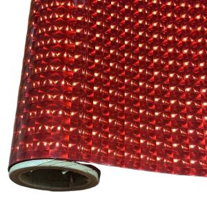 Quality Red 3D Lens Film BOPP Holographic Lamination Film For Packaging Product wholesale
