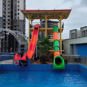 Quality Aqua Park Outdoor Playground Water Games Play Fly Fiberglass Slide wholesale