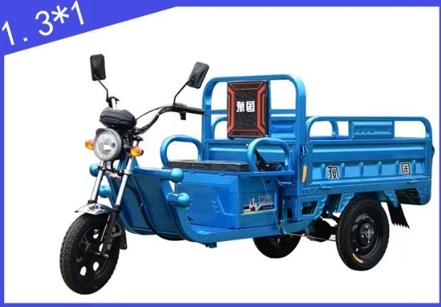 Blue High Load Agricultural Electric Cargo Tricycle Express Electric Tricycle