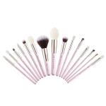 Metal Ferrule ISO9001 Essential Makeup Brushes Set Coated Birch Wood