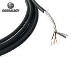 4 Wires Silicone Rubber RTD PT100 Thermocouple Sensor Armored Cable For