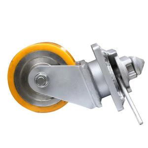 Quality 200mm Swivel Shipping Container Wheel Casters PU Castors wholesale