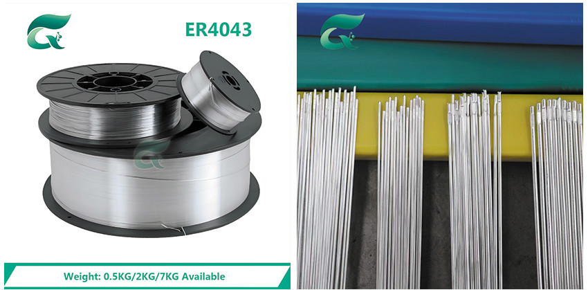 AWS A5.10 Aluminum Alloy Welding Wire 4043 Aluminum Wire 0.8mm 0.9mm 1.0mm 1.2mm 1.6mm