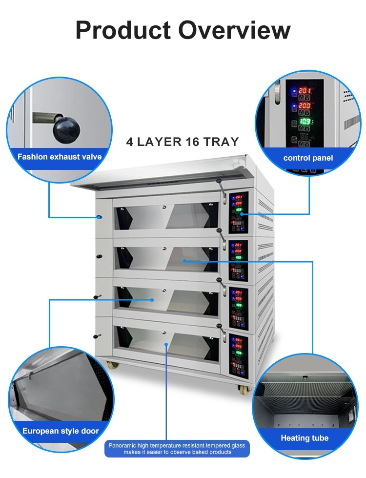 Temperature Controlled Soybean Bakery Oven Machine Stainless Steel Construction