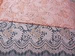 Elegant Orange Cotton Nylon Rayon Wedding Dresses Lace Fabric No-Elastic