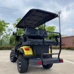Yellow 4-Seater 14-Inch Off-Road Tires Support Customized Electric Golf Cart
