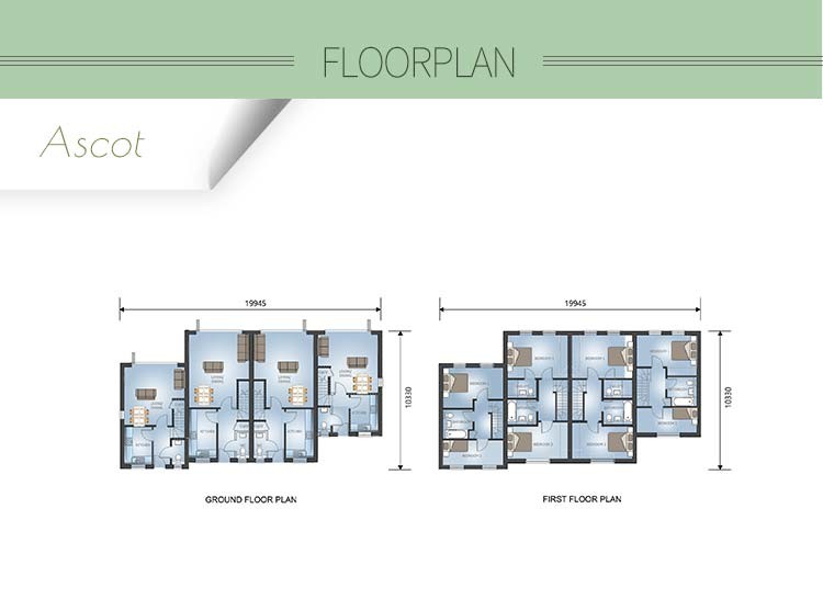 2 Storey Prefabricated Apartment Buildings With Light Steel Frame House In The UK