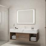 Compact Wall Mounted Lighted Makeup Mirror Customized High Visibility