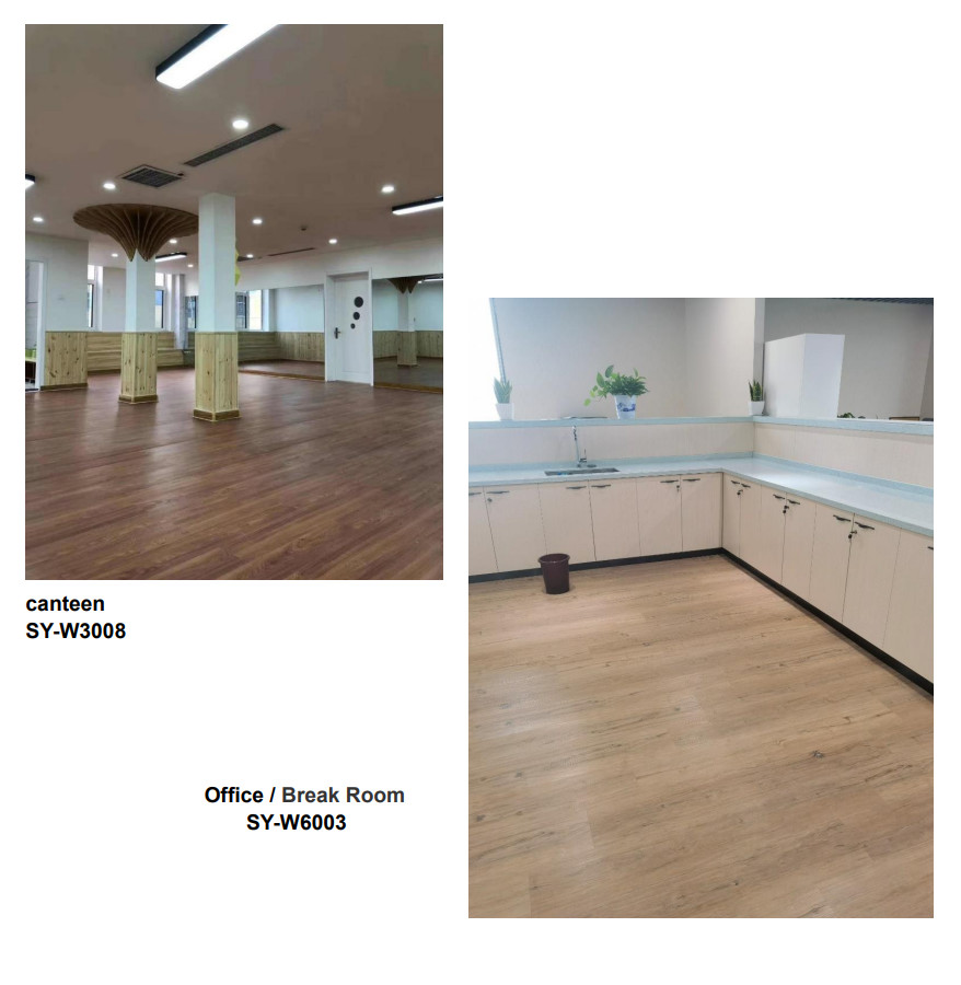 4mm Click SPC Herringbone Gray Jump Color Stone Composite Vinyl SPC Flooring GKBM FT-W29147-1 Green