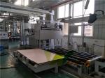 Melamine Short Cycle Furniture Laminating Line Two Sides With Temperature