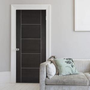Quality Interior Custom Design House Wood Doors with MDF Board Solid Wood Veneer Modern Style wholesale