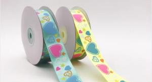Quality Customized Print Satin Grosgrain Ribbon with Logo For Wrapping Decoration Garment wholesale