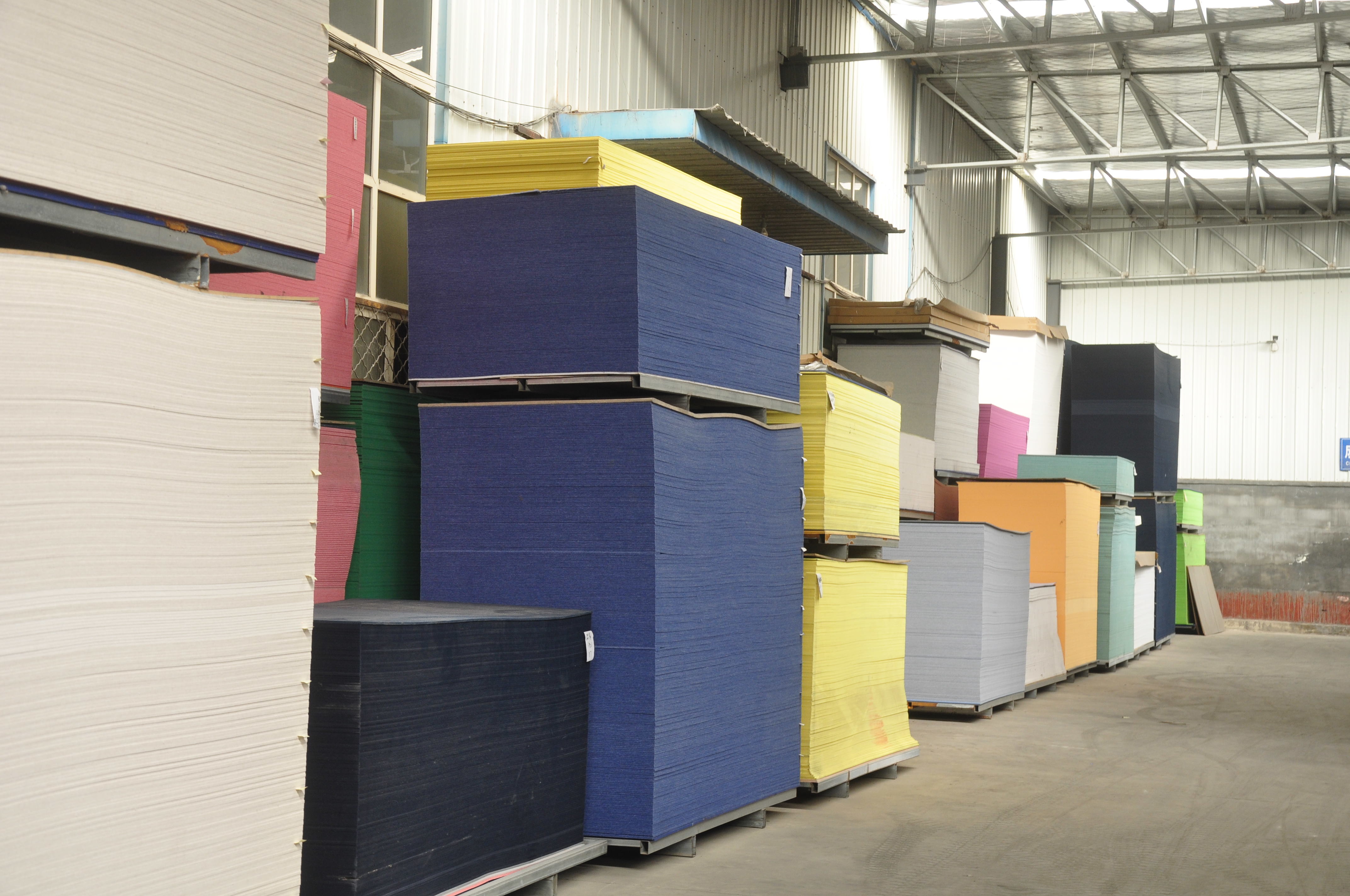 Contemporary Hotel Square Acoustic Panels Polyester Fiber Sound Absorbing Board