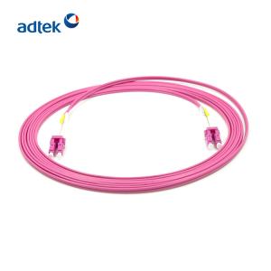 Quality Duplex OM4 Fiber Optic Patch Cord For Telecom Network LC-LC/UPC 50/125um wholesale