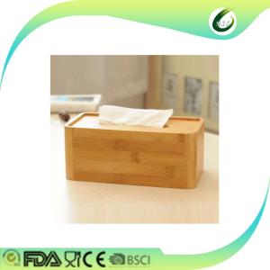 Quality bamboo wood restaurant tissue box wholesale