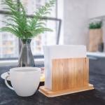 Home Decoration Bamboo Tissue Holder Box Covers No Plastic No Petrochemicals